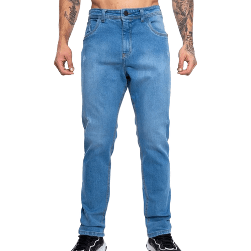 Calca Jeans Masculina HD Slim Lavagem Clara-H0215- -1-